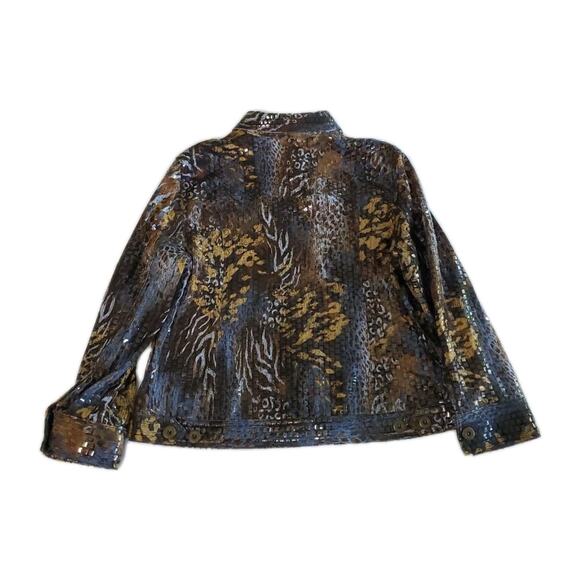 Ruby Rd Petites Women's Jacket Size 10P Multicolor Polyester Blend Stretch - Picture 2 of 12